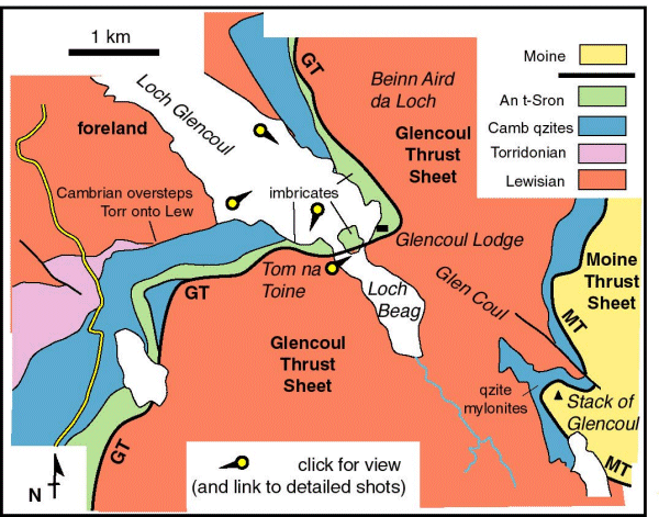 Glencoul location map
