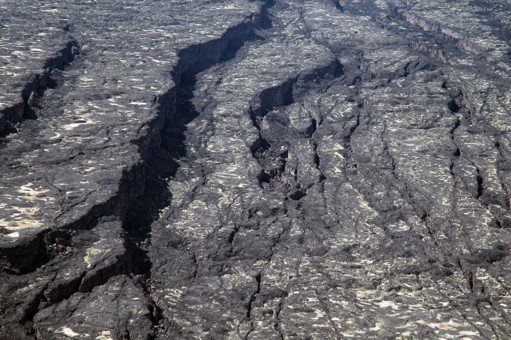 Close up of normal faults