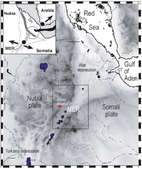  Map of main Ethiopian rift