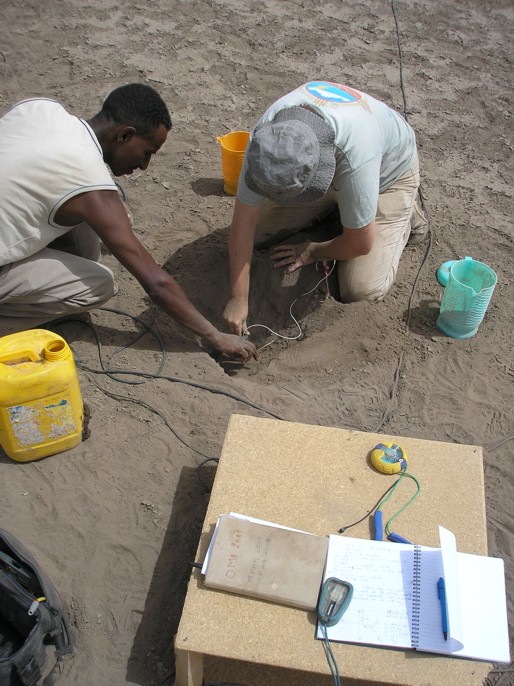 Setting up magnetotelluric instruments