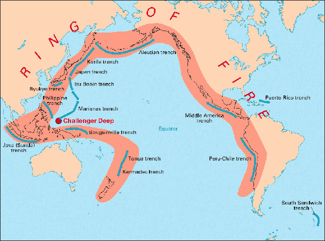 The Pacific 'Ring of Fire'