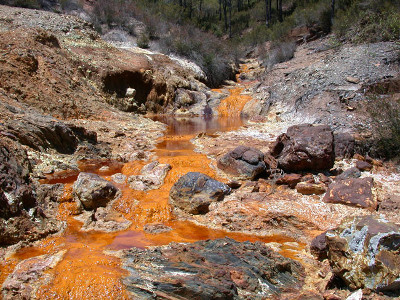 Acid mine drainage can cause severe environmental problems