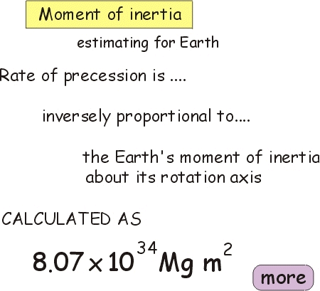 Moment of inertia  7 - estimating for Earth